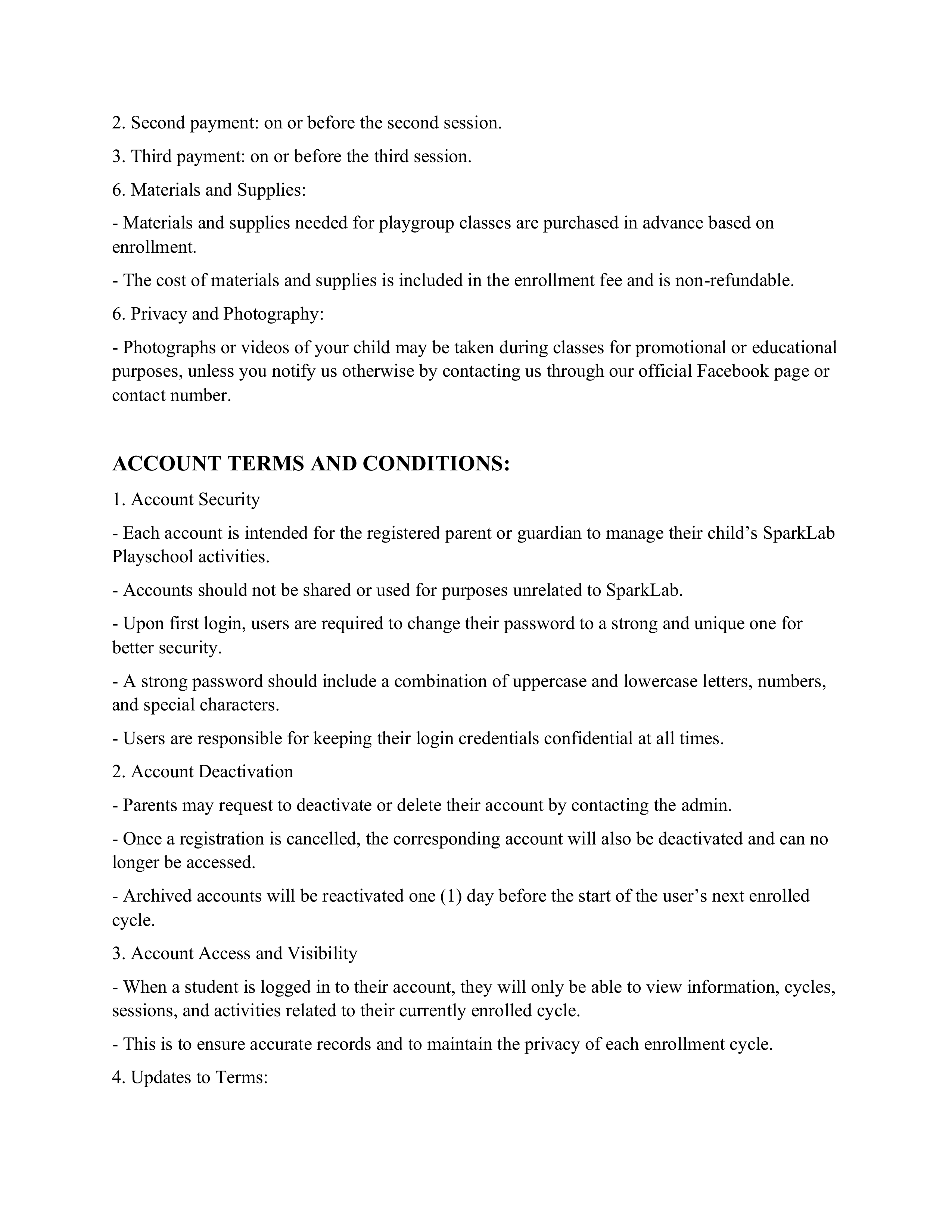 Terms page 2